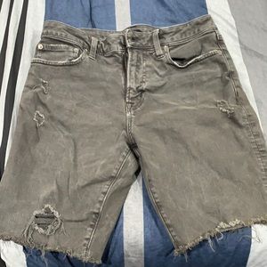American Eagle grey Denim shorts. Size 30 waist